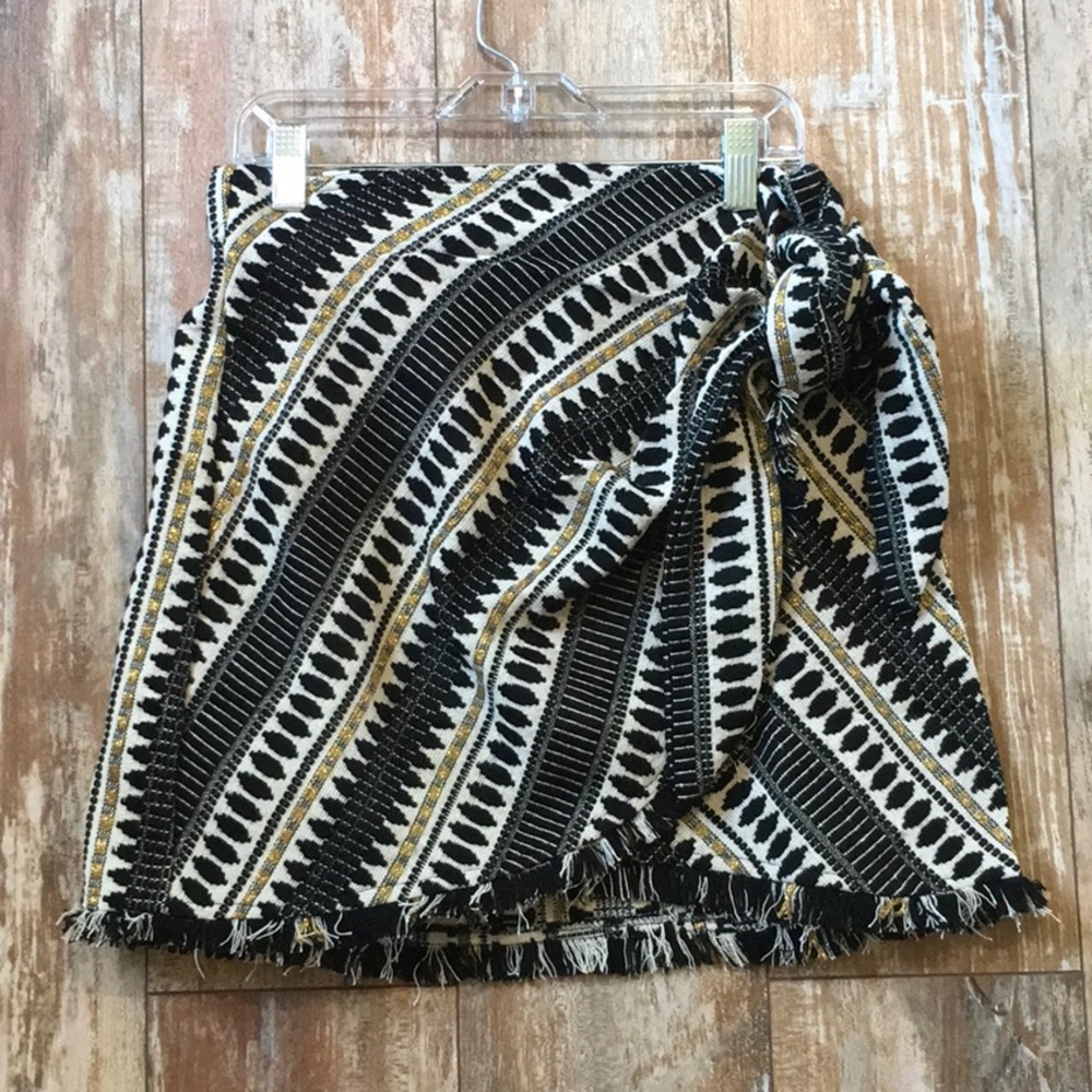 Judith March Tie Wrap Mini Skirt